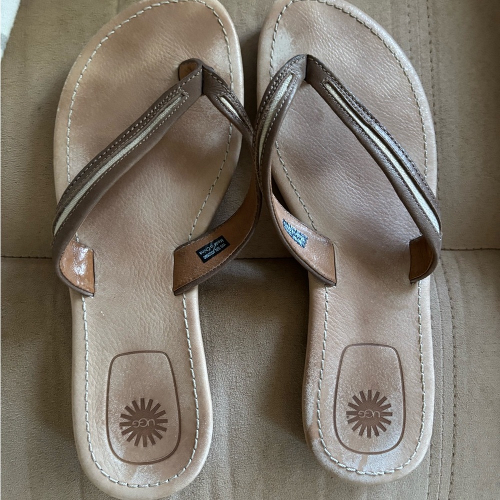 UGG Tan/brown Leather Sandals